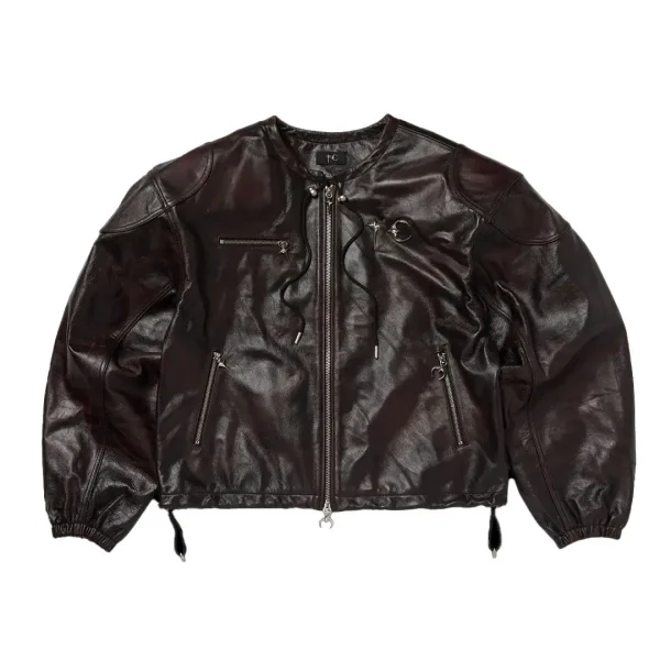Thug Club Guillotine Leather Jacket Front