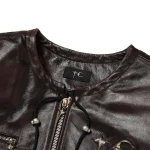 Thug Club Guillotine Leather Jacket Neck