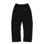 Thug Club Destroyed knit Pants Black Front